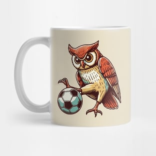 Football player owl Mug